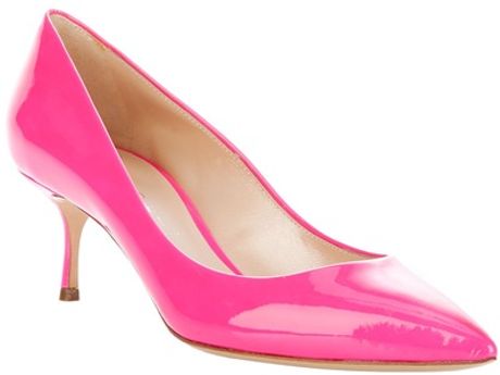 Casadei Patent Leather Pump in Pink (fuchsia) - Lyst