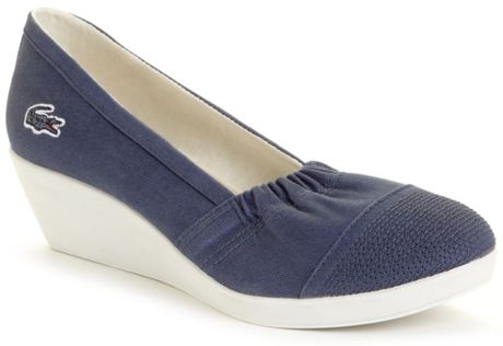 lacoste wedge sneakers