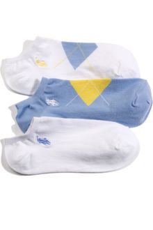 Lauren by Ralph Lauren Argyle Cotton 3 Pack - Lyst