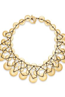 Lauren by Ralph Lauren Hammered Disk Collar Necklace - Lyst