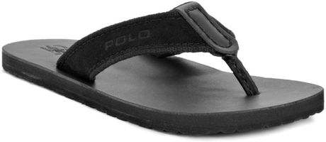 black ralph lauren flip flops