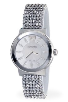 Swarovski Womens Swiss Piazza Clear Crystal Mesh Bracelet - Lyst