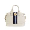 Tommy Hilfiger Pebble Leather Logo Bowler in White (winter white) - Lyst