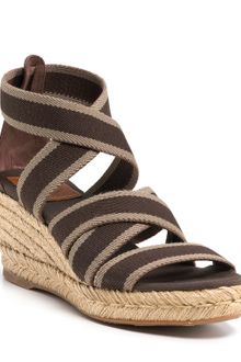 Tory Burch Espadrilles Bridee Contrast Elastic Demi Wedge - Lyst
