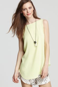 Alice + Olivia Silk Top Lucy Trapeze - Lyst
