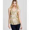 Bcbgmaxazria Tank Margot Zebra Sequins in Gold (light stone combo) - Lyst
