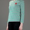 Comme Des Garçons Striped Tshirt in Green - Lyst