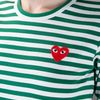 Comme Des Garçons Striped Tshirt in Green - Lyst
