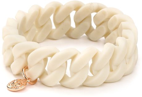 Marc By Marc Jacobs Rubber Turnlock Bracelet in Gold (beach) - Lyst