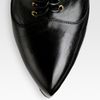 Alexander Mcqueen Leather Laceup Platform Ankle Boots in Black - Lyst