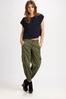 Alice + Olivia Cropped Cargo Pants - Lyst