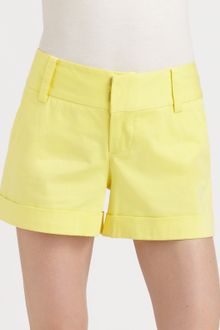 Alice + Olivia Cady Cuff Shorts - Lyst