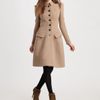 Burberry Prorsum Princess Coat in Beige (black) - Lyst