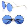 Elizabeth And James Oversized Round Interchangeable Rimless Sunglasses in Blue (gold) - Lyst