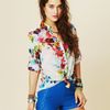 Free People Key Biscayne Blouse in Floral - Lyst