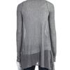 Helmut Lang Ribbed Drape Front Cardigan in Gray (grey) - Lyst