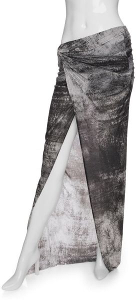  Exclusive Jersey Wrap Print Skirt 