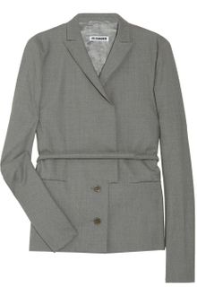 Jil Sander Woolblend Crepe Jacket - Lyst
