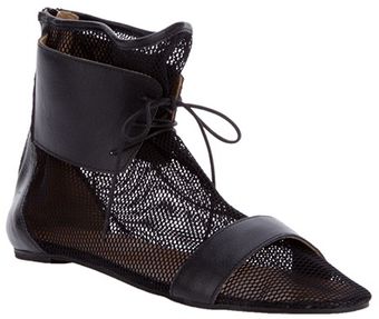  Fishnet Flat Sandal 