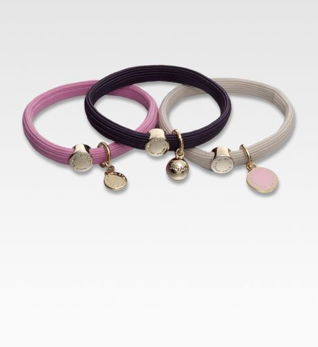 Marc By Marc Jacobs Classic Cluster Ponytail Holders in Pink (rose) - Lyst