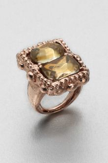 Oscar de la Renta Faceted Stone Ring - Lyst