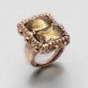 Oscar De La Renta Faceted Stone Ring in Gold (bronze) - Lyst