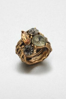 Oscar de la Renta Stone Embellished Ring - Lyst