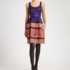 Oscar De La Renta Printed Dress in Purple (multi) - Lyst