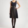 Oscar De La Renta Plaid Wool Dress in Blue (navy) - Lyst