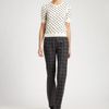 Oscar De La Renta Plaid Wool Pants in Gray (steel) - Lyst