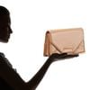 Rachel Zoe Charlotte Patent Leather Envelope Clutch in Beige (blush) - Lyst