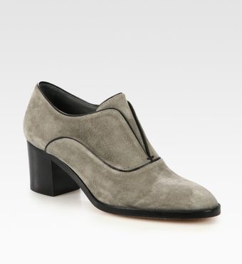  Laceless Suede Oxfords 