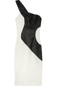 Black Halo Phoenix Jacquard and Stretchtwill Dress - Lyst