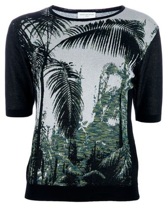 Dries Van Noten Palm Design Top - Lyst