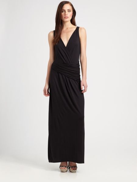 Elie Tahari Denise Maxi Dress in Black - Lyst