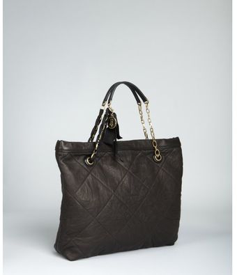  Black Lambskin Amalia Quilted Ribbon Chain Bag 