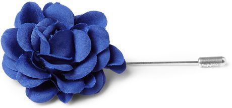 Lanvin Buttonhole Flower Pin in Blue for Men - Lyst