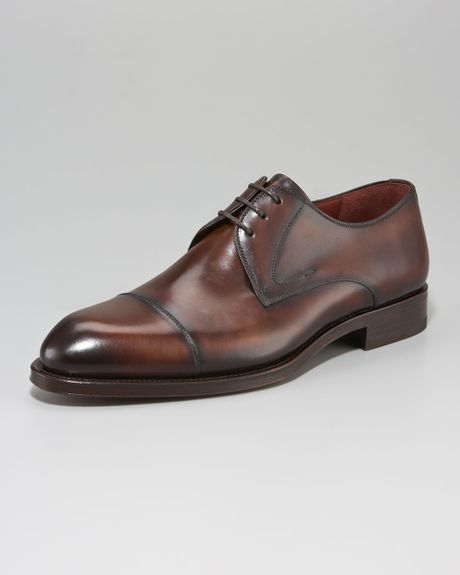neiman mens sneakers magnanni for neiman captoe laceup brown in brown neiman mens sneakers magnanni for neiman captoe laceup brown in brown