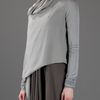 Rick Owens Asymmetric Top in Gray (grey) - Lyst