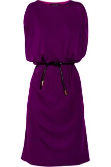Vionnet Belted Crepe Dress - Lyst