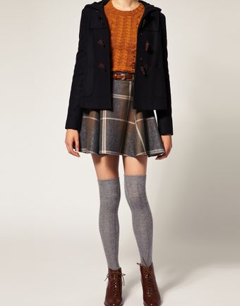 Asos Long Ribbed Angora Mix Over The Knee Socks - Lyst