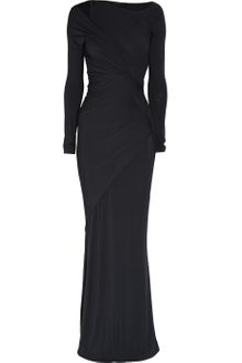 Donna Karan New York Stretchjersey Wrapeffect Maxi Dress - Lyst