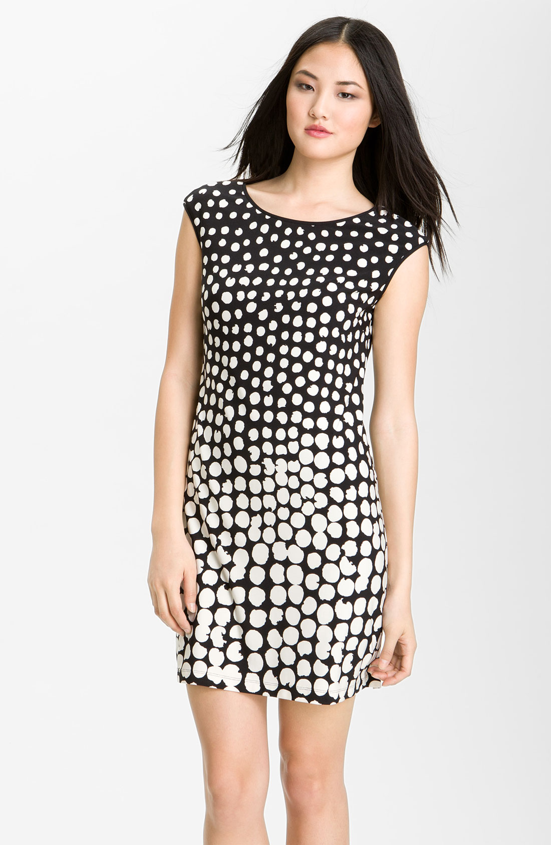 eliza j polka dot dress