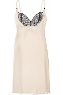 Elle Macpherson Obsidian Raquel Stretch Silksatin Chemise - Lyst