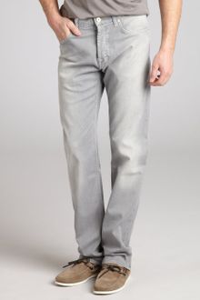Hugo Boss Black Grey Denim Stretch Scout 1 Straight Leg Jeans - Lyst