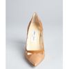 Jimmy Choo Tan Snakeskin Harriet Pointed Toe Pumps in Brown (tan) - Lyst