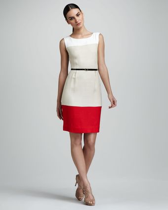  Brodie Sleeveless Colorblock Dress 
