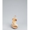 L.a.m.b. Sweet Tan Leather and Fabric Kandis Platform Sandals in Beige (tan) - Lyst