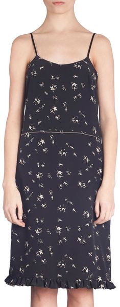 Marni People Print Cami Dress in Gray - Lyst