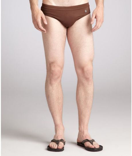 Mcq By Alexander Mcqueen Milk Chocolate Nylon Blend Brief in Brown for Men (chocolate) - Lyst
